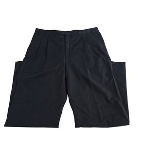 Canali Men Pleated Wool Dress Pants Tailored Italian Made Luxury Trousers 36x31